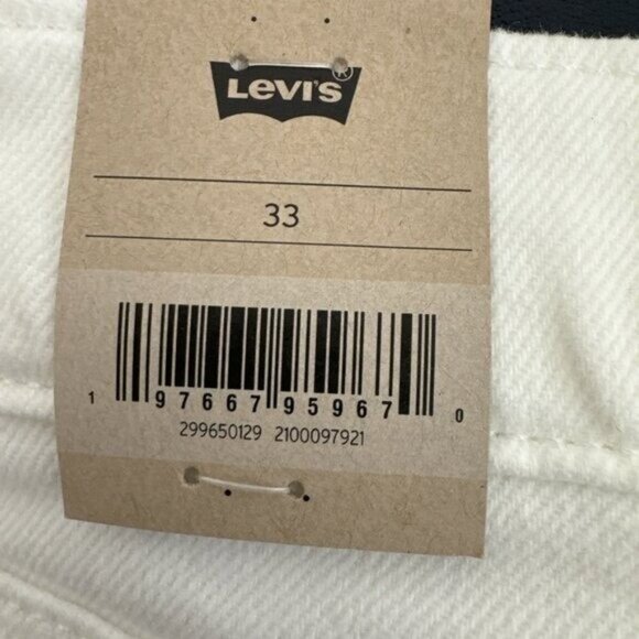 Levi’s Women's 33 Mid Length Midrise Denim Shorts Stretch Off White NWT 0599 - Picture 13 of 15